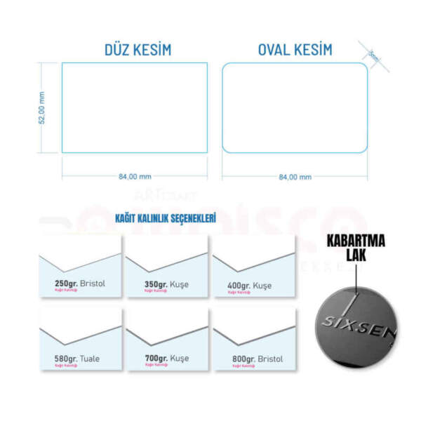 Kartvizit Baskı 1000 Adet (Model CR0068)