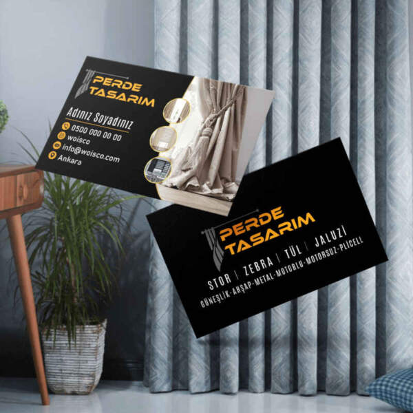 Perdeci Kartvizit Baskı 1000 Adet Kartvizit Bastırma (Mt: KT016)