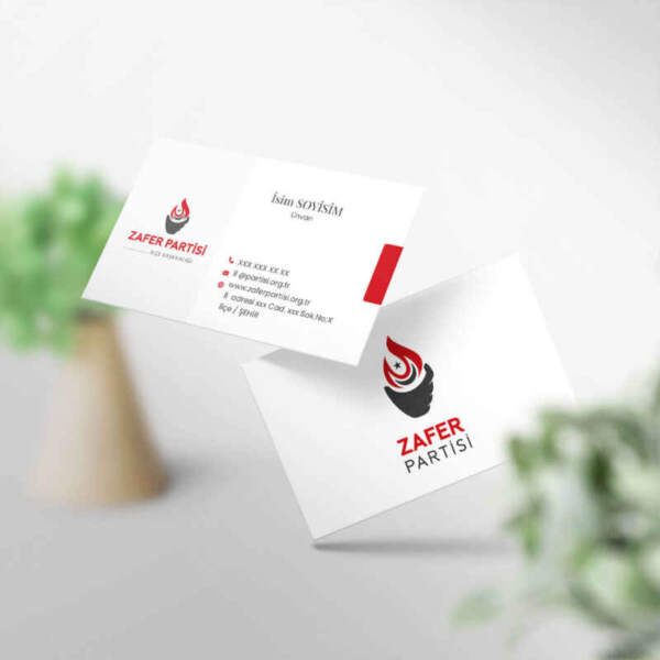Zafer Partisi Kartvizit Baskı (MD: ZF007)