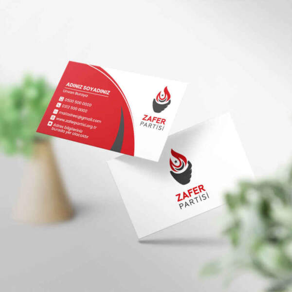 Zafer Partisi Kartvizit Baskı (MD: ZF008)
