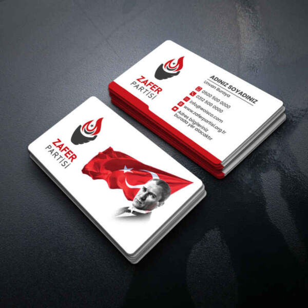 Zafer Partisi Kartvizit Baskı (MD: ZF001)
