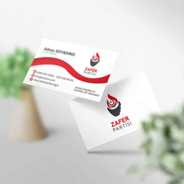 Zafer Partisi Kartvizit Baskı (MD: ZF002)