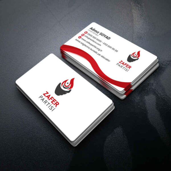 Zafer Partisi Kartvizit 1000 Adet Baskı (MD: ZF003)