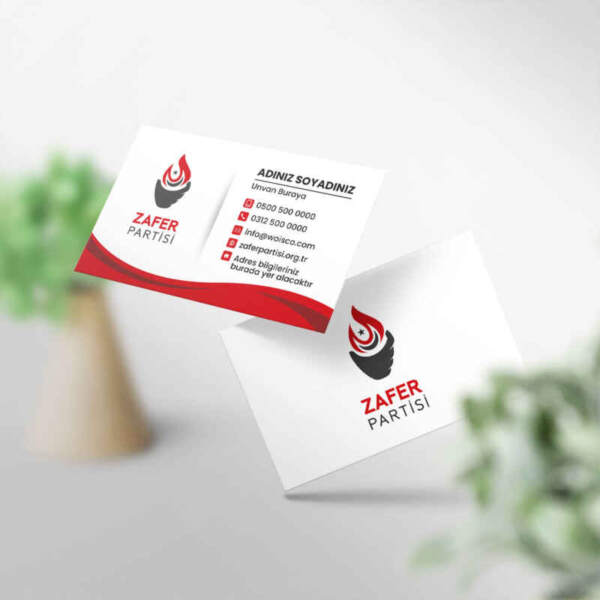 Zafer Partisi Kartvizit Baskı (MD: ZF004)