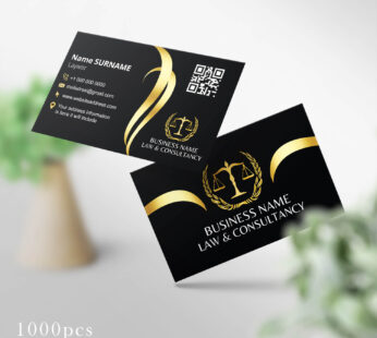 Lawyer Business Card Printing 1000 Pcs (Md: LW009)