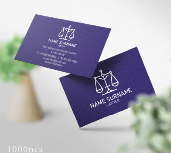 Lawyer Business Card Printing 1000 Pcs (Md: LW0012)