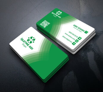 Yeşil Kartvizit Baskı 1000 Adet (Model Y0125)