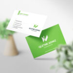 Yeşil Kartvizit Baskı 1000 Adet (Model Y0127)