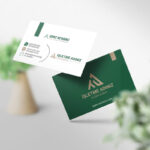 Yeşil Kartvizit Baskı 1000 Adet (Model Y0128)