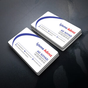 Beyaz Kartvizit Baskı 1000 Adet (Model Y0129)