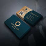 Yeşil-Gold Kartvizit Baskı Y0139