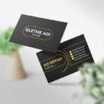 Siyah Kartvizit Baskı 1000 Adet Y0140