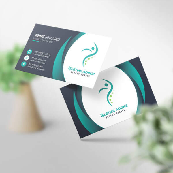 Fizyoterapist Kartvizit 1000 Adet Baskı (Model FZ007)