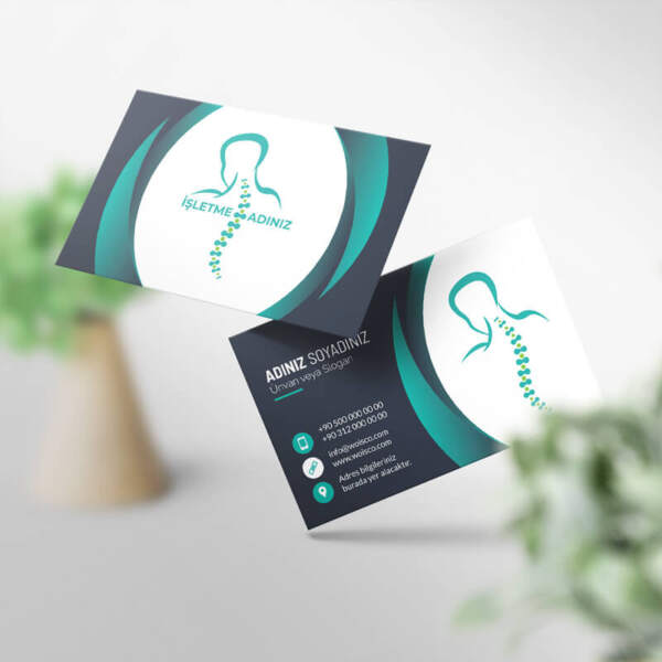 Fizyoterapist Kartvizit 1000 Adet Baskı (Model FZ008)