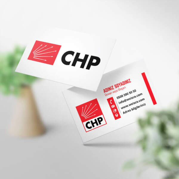 CHP Kartvizit 1000 Adet Baskı (Model M00014)