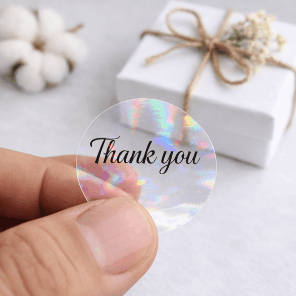 Hologramlı Şeffaf Etiket / Sticker Baskı