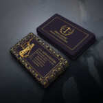 Lüks Desenli Avukat Kartvizit T3276