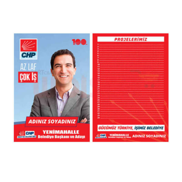 CHP Broşür Baskı (Model: YB017)