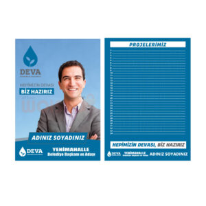 Deva Partisi Broşür Baskı (Model: YB018)