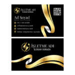 Elektrikçi Kartvizit Baskı 1000 Adet (Model E8649)