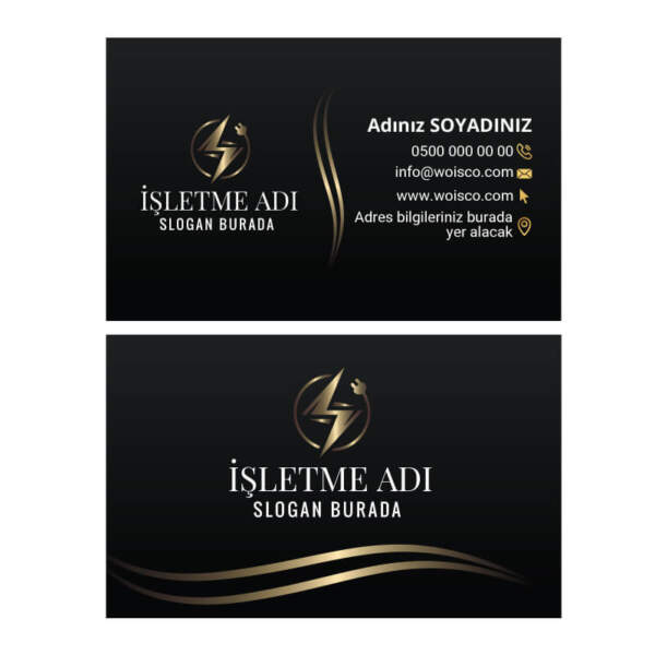 Elektrikçi Kartvizit Baskı 1000 Adet (Model E8638)