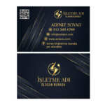 Elektrikçi Kartvizit Baskı 1000 Adet (Model E8639)