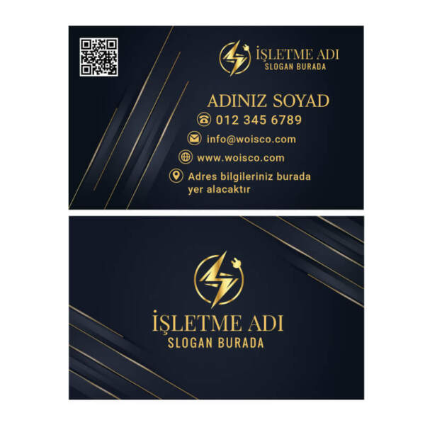 Elektrikçi Kartvizit Baskı 1000 Adet (Model E8638)