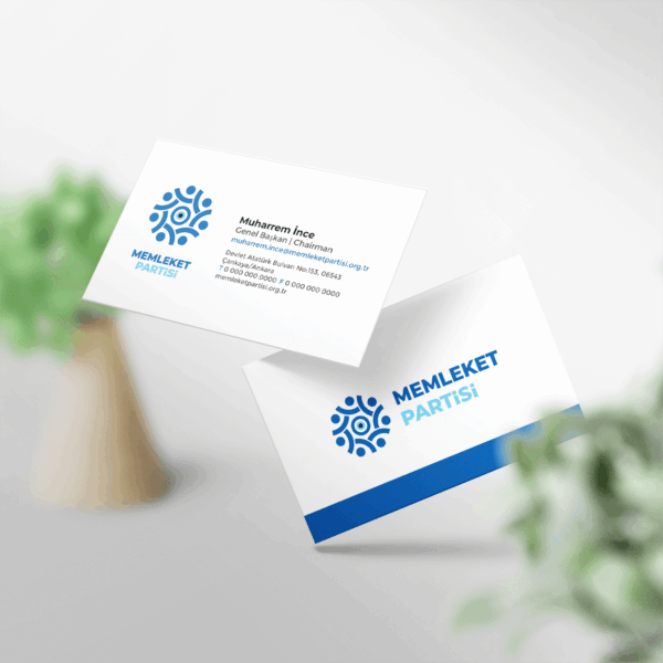 Memleket Partisi Kartvizit 1000 Adet Baskı - Md:25