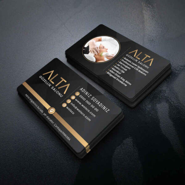 Kuaför Güzellik Salonu Kartvizit Baskı (Md: F2262)