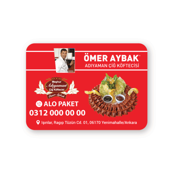 Adıyaman Çiğ Köfte Magnet Bastırma 1000 Adet (Md:1048)