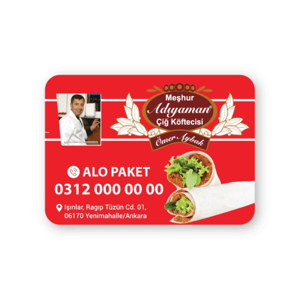 Adıyaman Çiğ Köfte Magnet Bastırma 1000 Adet (Md:1049)