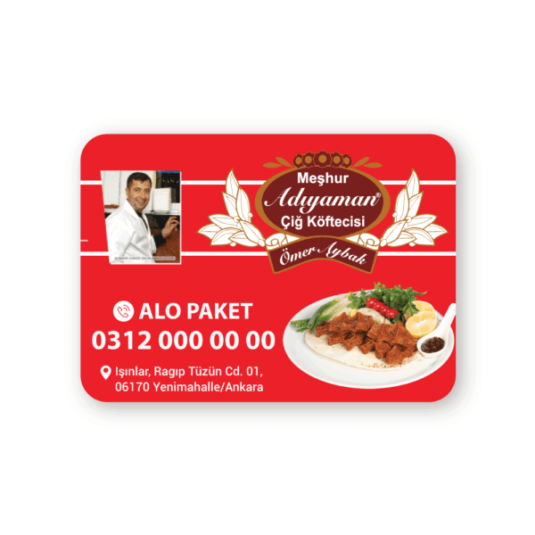 Adıyaman Çiğ Köfte Magnet Bastırma 1000 Adet (Md:1050)