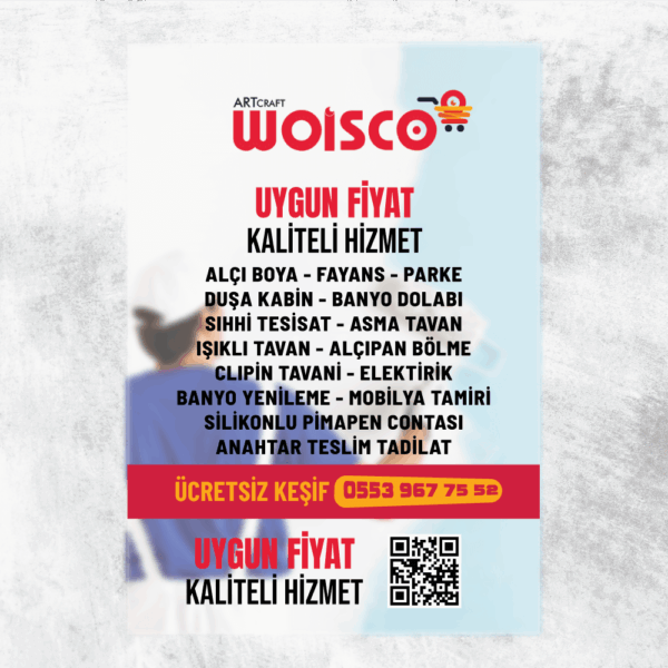 Boya - Badana Broşür - El İlanı Baskı (Md: TB036)