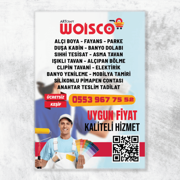 Boya - Badana Broşür - El İlanı Baskı (Md: TB037)