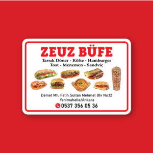 Büfeci - Tostçu Magnet Bastırma 1000 Adet (Md:1037)