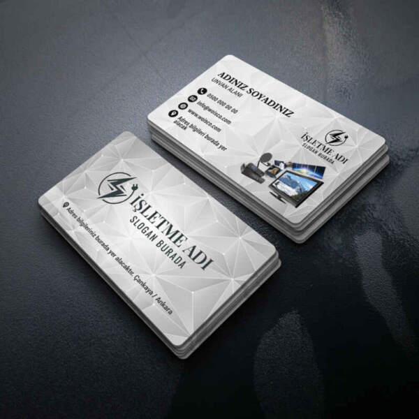 Elektrikçi Kartvizit Tek veya Çift Yönlü Baskı (Md: E8657)