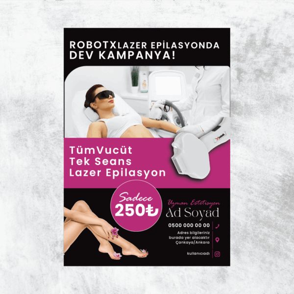 Epilasyon Broşür - El İlanı Baskı (Md: TB035)