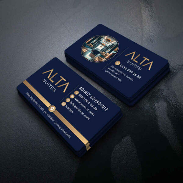 Kartvizit Tek - Çift Yönlü Baskı (Model Y2320)