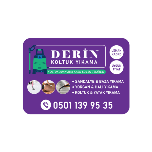 Koltuk - Halı Yıkama Magnet Bastırma 1000 Adet (Md:060)