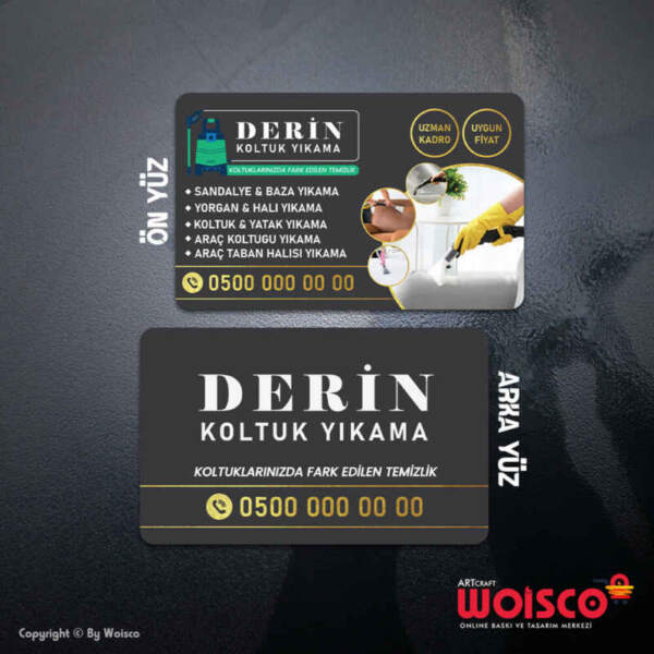 Koltuk Yıkama Kartvizit Baskı (Md: KT144)