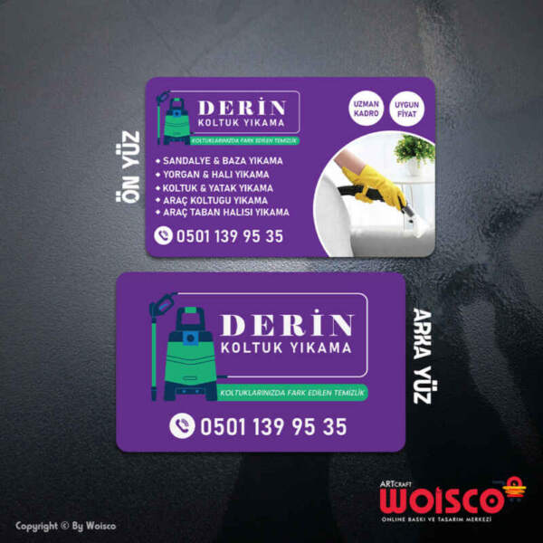 Koltuk - Halı Yıkama Kartvizit Baskı (Md: KT141)