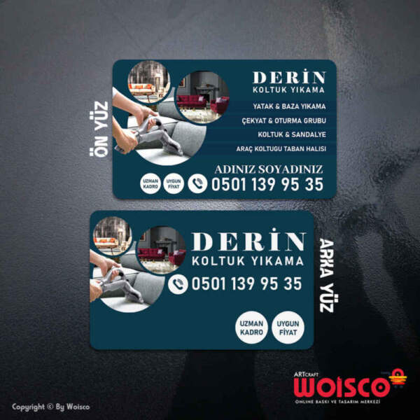 Koltuk Yıkama Kartvizit Baskı (Md: KT139)