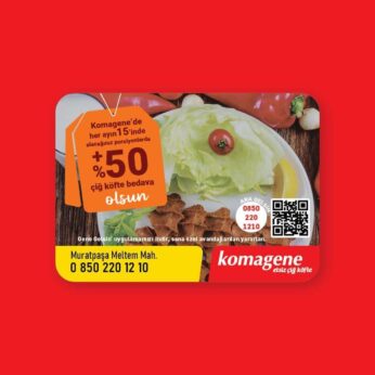 Komagene Çiğ Köfte Magnet Bastırma 1000 Adet (Md:065)