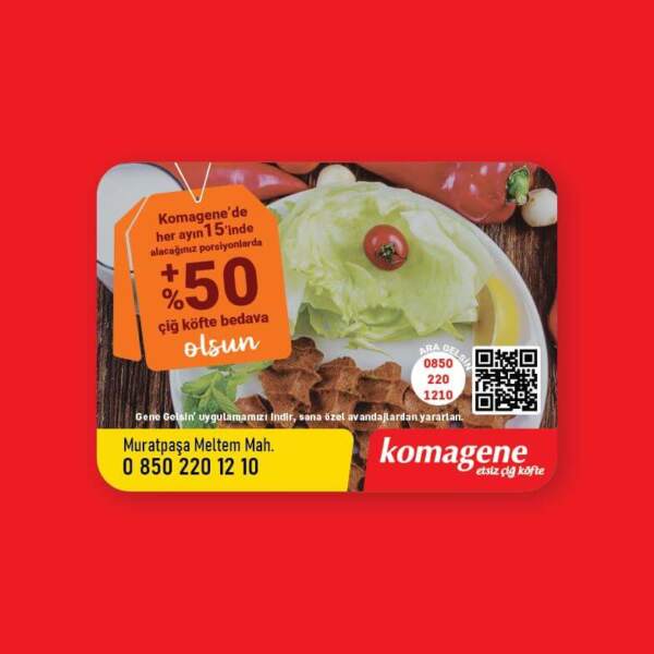 Komagene Çiğ Köfte Magnet Bastırma 1000 Adet - Magnet Baskı (Md:065)