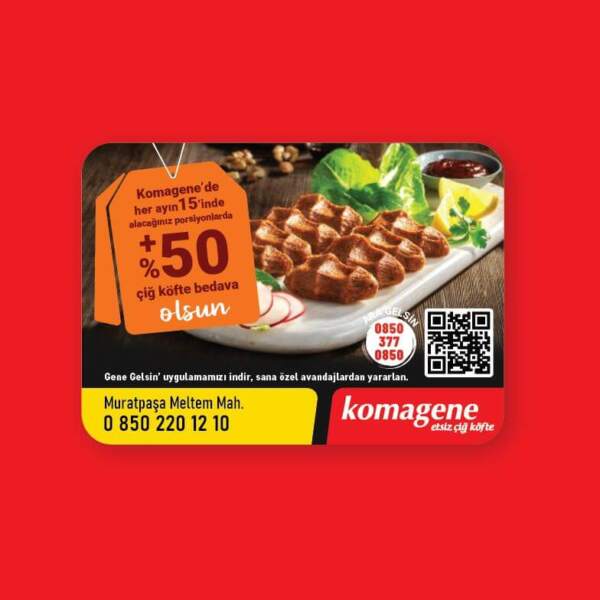 Komagene Çiğ Köfte Magnet Bastırma 1000 Adet - Magnet Baskı (Md:064)
