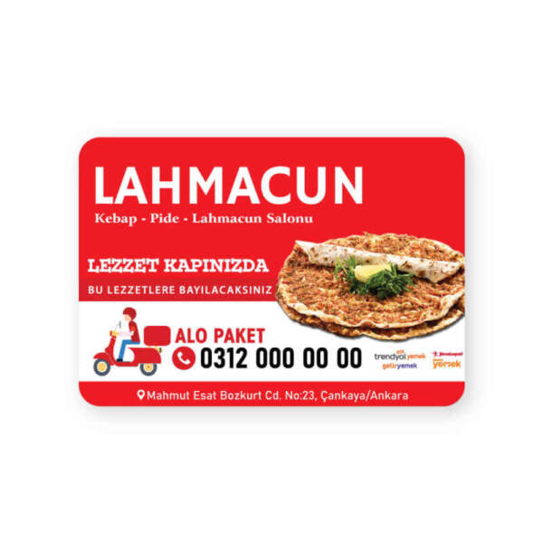 Lahmacun - Pideci Magnet Bastırma 1000 Adet(Md:066)