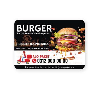Burger Magnet Bastırma 1000 Adet(Md:071)