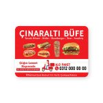 Büfeci - Dönerci Magnet Bastırma 1000 Adet(Md:043)
