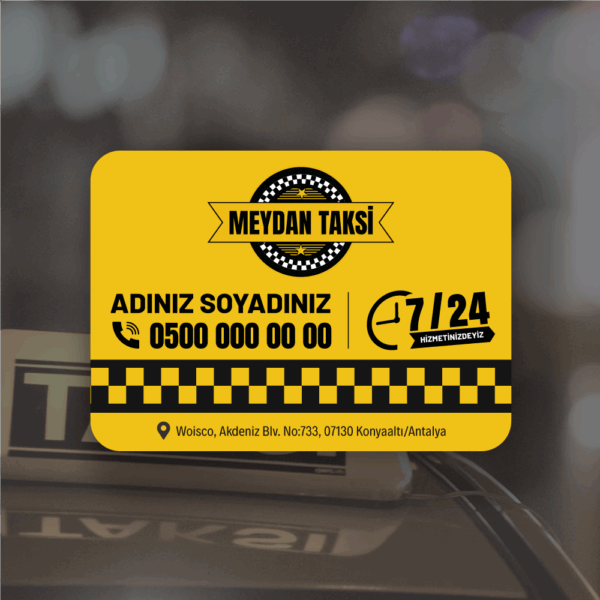 Taksici Magnet Bastırma (TK:0549) 1000 Adet Taksi magnet bastırma
