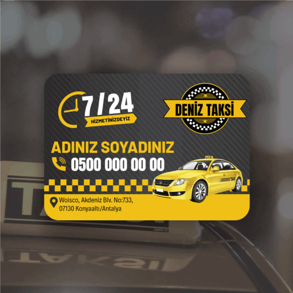Taksici Magnet Bastırma (TK:1563) 1000 Adet Taksi magnet bastırma